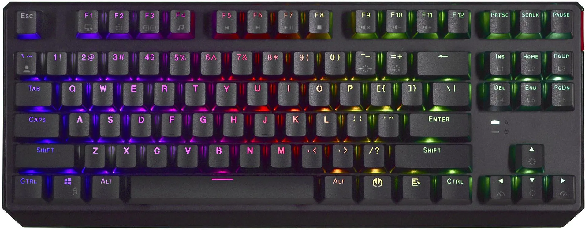 Endofry Thock TKL, Wired, USB, Mechanical, QWERTY, RGB LED, Gaming keyboard - e zezë
