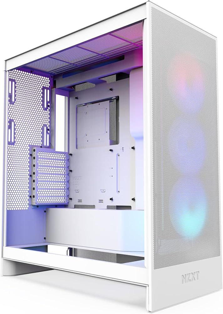 NZXT H7 Flow RGB (CM-H72FW-R1) - Kasë kompjuteri - e bardhë