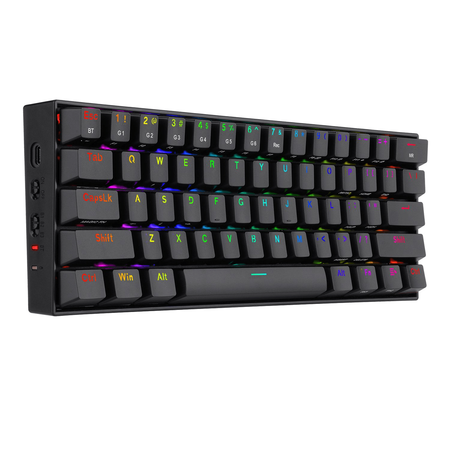 Tastierë Redragon Draconic K530 Pro RGB Keyboard (Mechanical, Outemu Brown Switches, US layout, RGB) - Black