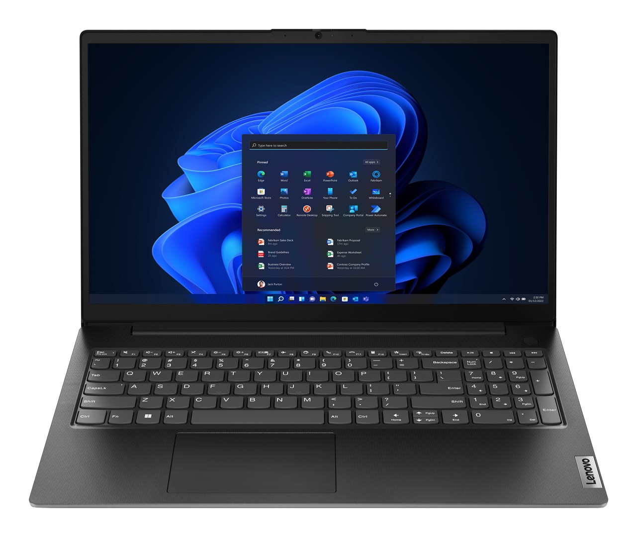 Lenovo V15, 15.6" Full HD Laptop, Intel Core i3-1315U, 8GB DDR4, 256GB SSD, Wi-Fi 6, Windows 11 Home, Black