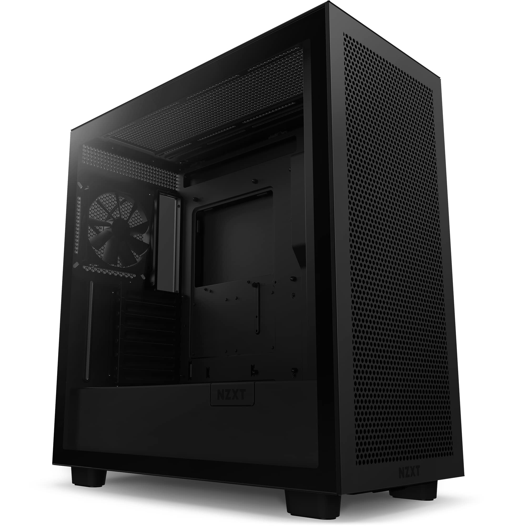 NZXT H7 Flow (CM-H71FB-01) - Kasë kompjuteri - e zezë
