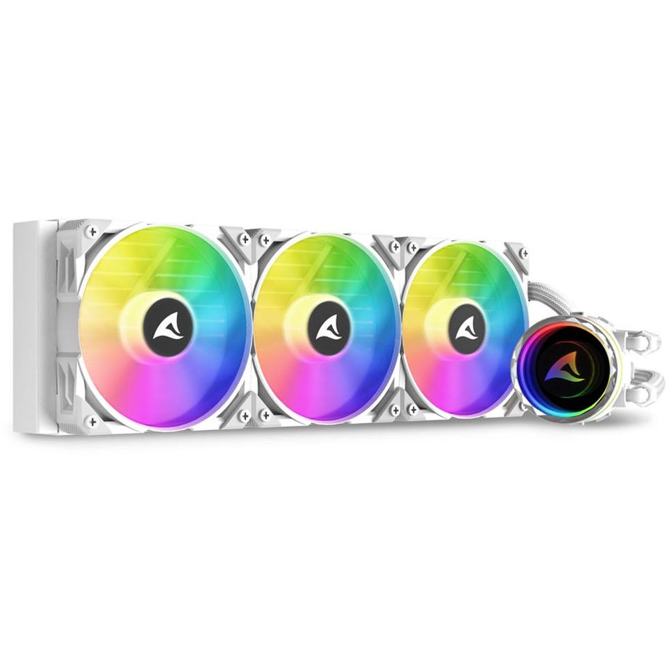 K Sharkoon S90 RGB White AIO 360mm White
