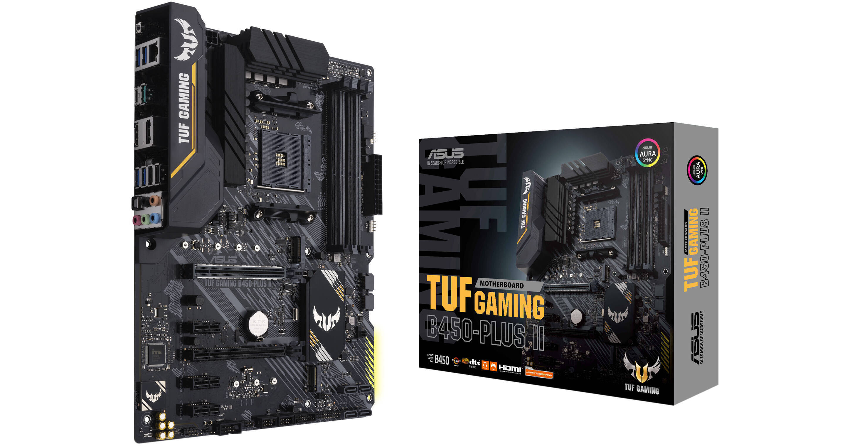 ASUS TUF GAMING B450-PLUS II AMD B450 Socket AM4 ATX