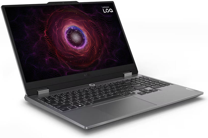 Laptop Lenovo LOQ 15ARP9, AMD Ryzen 7 7435HS, 15.6" FHD IPS 144Hz 300nits, 16GB DDR5 4800MHz, 512GB SSD, GeForce RTX 4060 8GB, LAN, Wi-Fi & BT, Kamerë 720p, Bateri 60Wh, Windows 11, Luna Grey