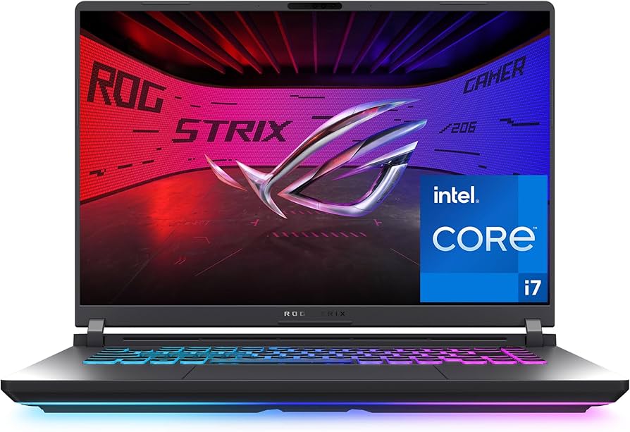 Laptop ASUS ROG Strix G16 G614FP-R9161, AMD Ryzen 9 9955HX, 16.0" 2.5K IPS 240Hz, 16GB DDR5 5600, 1TB SSD, RTX 5070 8GB, Wi-Fi & BT, LAN, Kamera 1080p, 90Wh, NoOS, Eclipse Gray