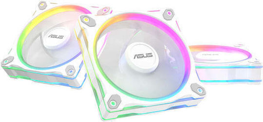 Ventilator ASUS Prime MR120 ARGB Reverse, 120mm, White Edition, PWM