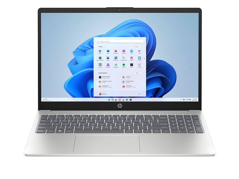 HP 15-fc0043ny Laptop 15.6" FHD AMD Ryzen 3 5425U, 8GB RAM, 256GB SSD, Radeon Vega 6, Windows 11, Natural Silver