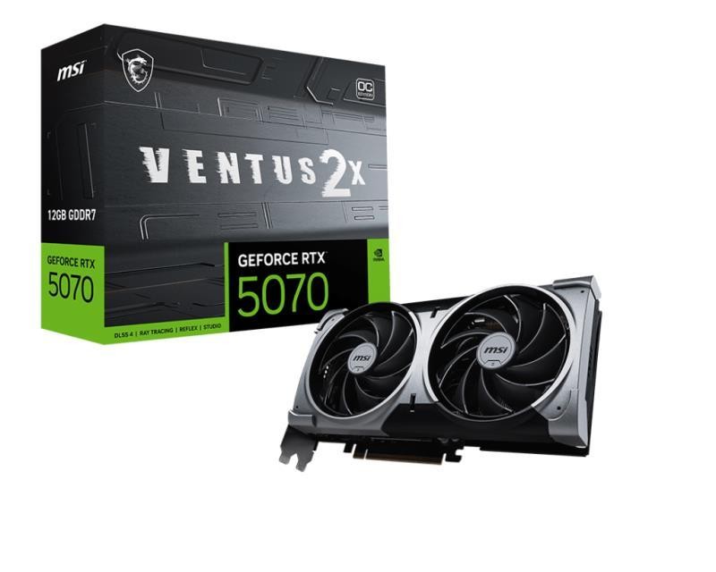 MSI RTX 5070 12G VENTUS 2X OC 12GB GDDR7, Kartele Grafike