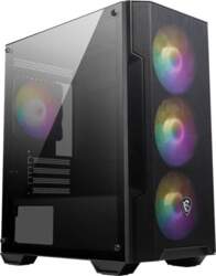 MSI MAG FORGE M100A, Micro ATX Tower, 4x Auto-RGB Fan, USB 3.2, GPU 300mm, Black