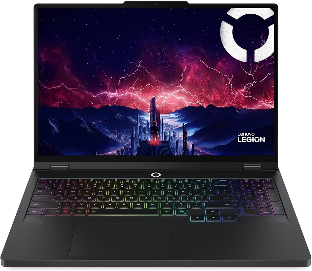 Lenovo Legion Pro 5 16ADR10, AMD Ryzen 7 8745HX, 16" WQXGA OLED 165 Hz, 32 GB DDR5, 1 TB SSD NVMe, NVIDIA GeForce RTX 5060 8 GB GDDR7, Wi-Fi 6, Bluetooth 5.2, Tastierë RGB, Windows 11, Eclipse Black