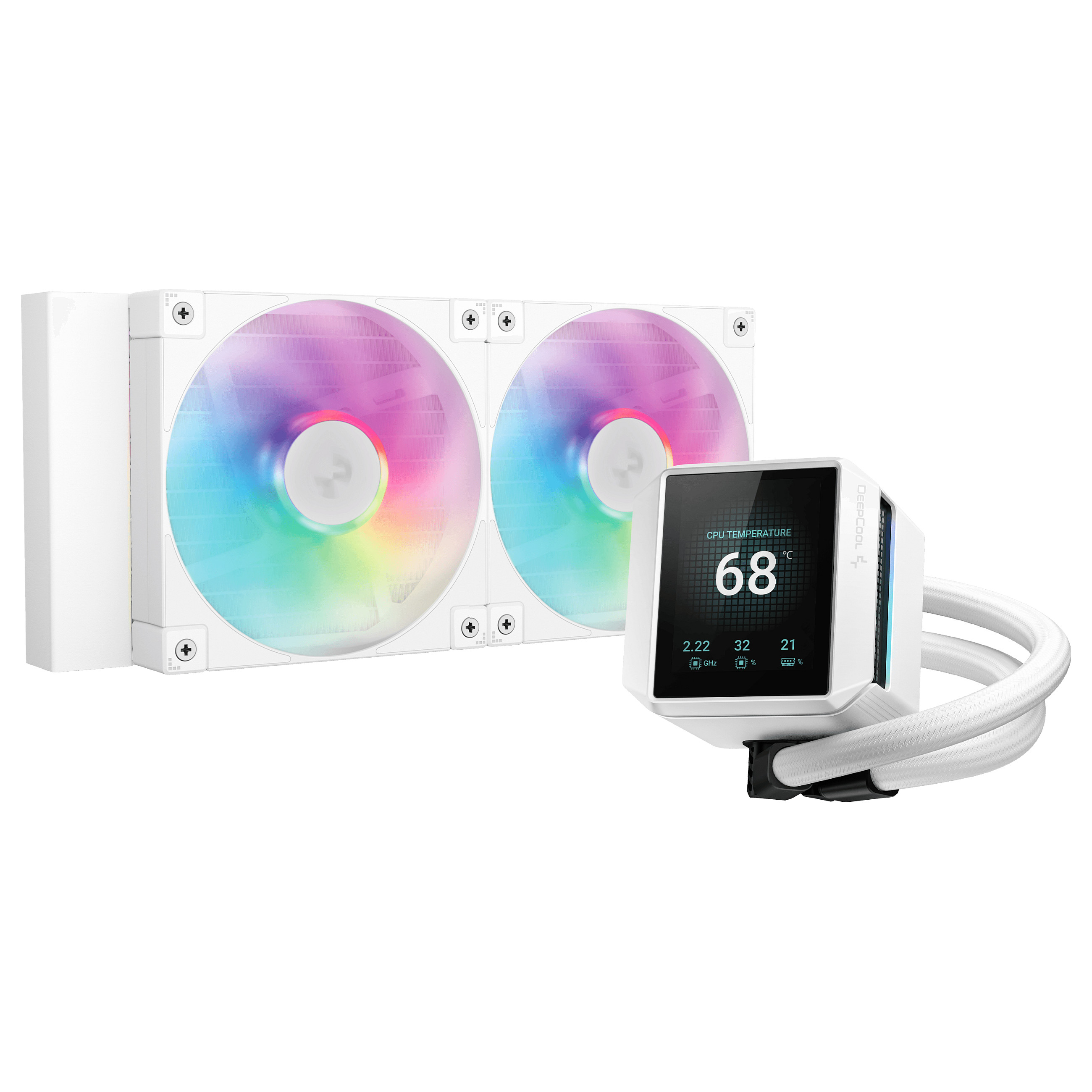 Cooler Wasserkühlung DeepCool MYSTIQUE 240 White ARGB