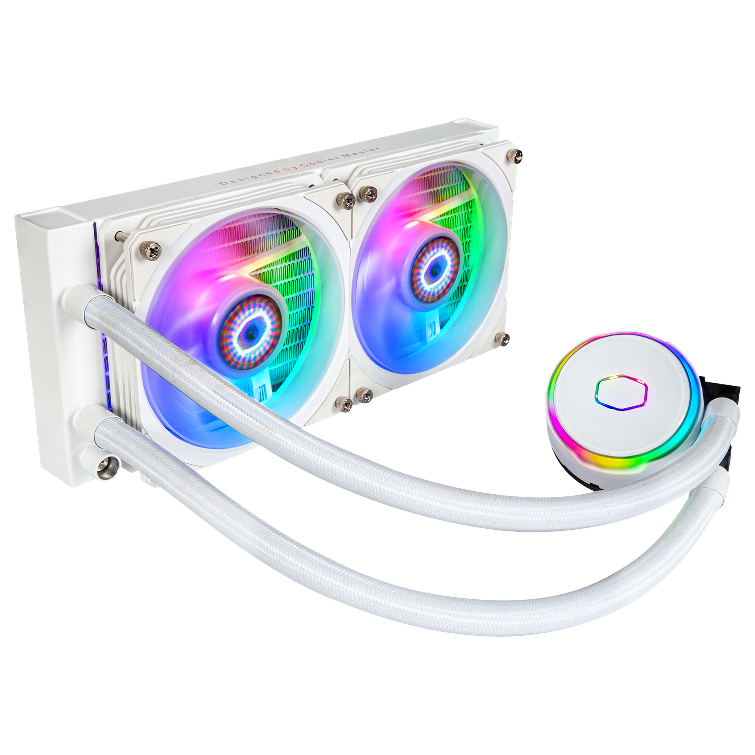 Cooler Master MasterLiquid PL240 FLUX White Edition – Ftohës AIO 240mm ARGB për CPU