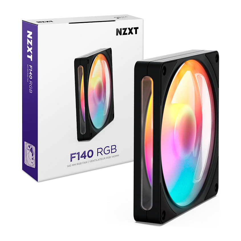 NZXT F140 RGB 140mm Fan Black