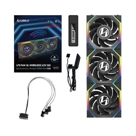 120mm Lian Li UNI FAN SL Wireless LCD 120 ARGB Reverse Blade