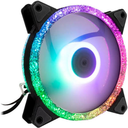 Inter-Tech Argus RS-071 120mm RGB, Ventilator Kasë me Efekt Kristali
