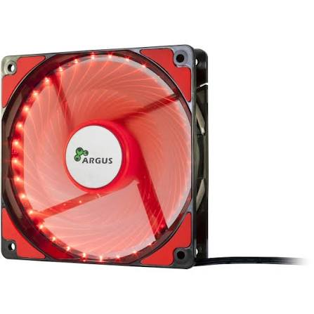 Inter-Tech Argus L-12025 120mm - Kuqe, Ventilator Kasë me LED