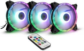 Set me Ftohës Kompjuteri Inter-Tech Argus RS-07 LED, 120x120x25mm, RGB, 3 Copë, Retail