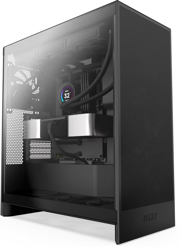 NZXT H7 Flow (CM-H72FB-01) - Kasë kompjuteri - e zezë